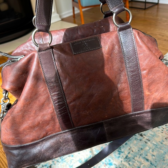 John Varvatos Bags John Varvatos Leather Duffle Bag Poshmark